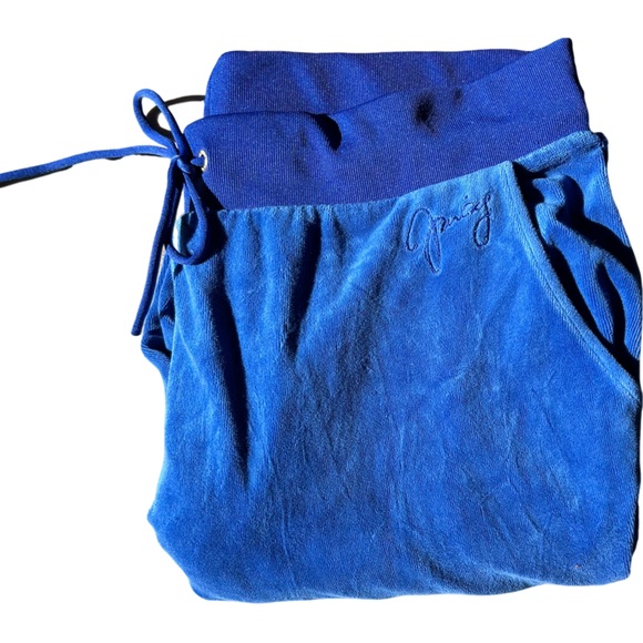 Juicy Couture Pants - Juicy Couture Royal Blue velour joggers